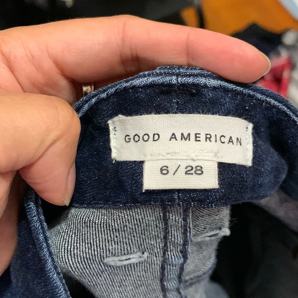 Good American Dark Blue Denim Jeans